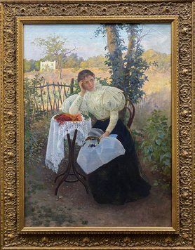Дівчина вишиває popov0021 фото