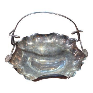 Candy bowl, silver plated, England, 725 assay value